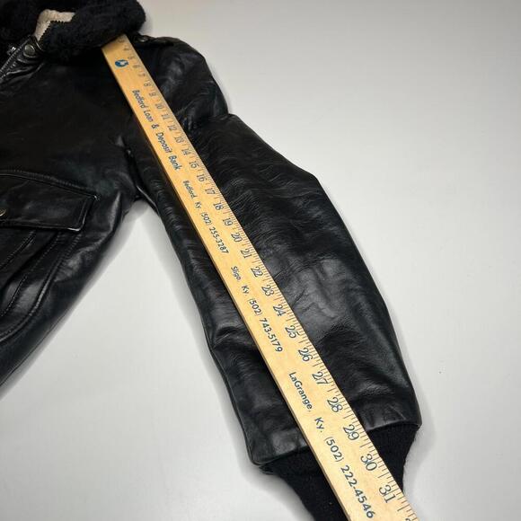 Vintage A-2 Cooper Leather Flight Jacket – Men’s Size 42 – Made in USA - Picture 2 of 13